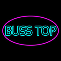 Turquoise Bus Stop Neon Skilt