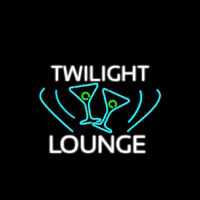 Twilight Lounge With Martini Neon Skilt