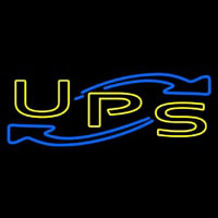 Ups Double Stroke Neon Skilt