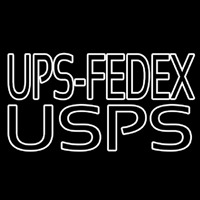 Ups Fede  Usps Neon Skilt