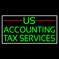 Us Accounting Ta  Service 1 Neon Skilt