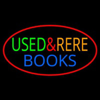 Used And Rare Books Neon Skilt