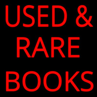 Used And Rare Books Neon Skilt