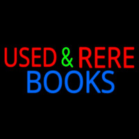 Used And Rare Books Neon Skilt