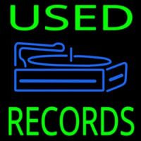 Used Records Neon Skilt