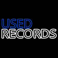Used Records Neon Skilt