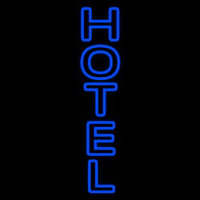 Vertical Double Stroke Hotel Neon Skilt