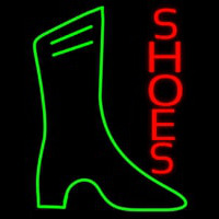 Vertical Red Shoes Neon Skilt