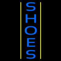 Vertical Shoes Yellow Line Neon Skilt