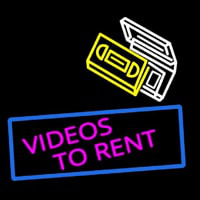 Videos To Rent Neon Skilt