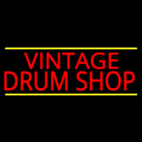 Vintage Drum Shop 2 Neon Skilt