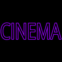 Violet Cinema Neon Skilt