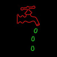 Water Tap Neon Skilt