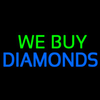 We Buy Diamonds Neon Skilt