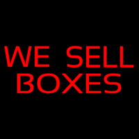 We Sell Bo es Neon Skilt
