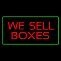 We Sell Bo es Rectangle Green Neon Skilt