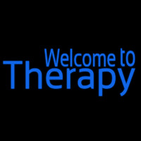 Welcome To Therapy Neon Skilt
