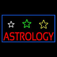 White Astrology Neon Skilt