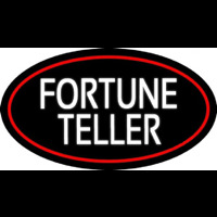 White Fortune Teller Neon Skilt