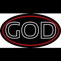 White God Block Neon Skilt