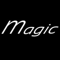 White Magic Neon Skilt