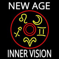 White New Age Inner Vision Neon Skilt