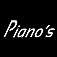 White Pianos Cursive 1 Neon Skilt