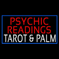 White Psychic Readings White Tarot And Palm Neon Skilt