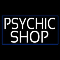 White Psychic Shop Neon Skilt