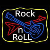 White Rock N Roll Neon Skilt