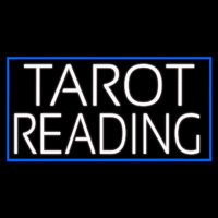 White Tarot Reading Neon Skilt