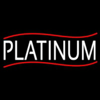 White We Buy Platinum Neon Skilt