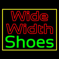 Wide Width Shoes With Border Neon Skilt