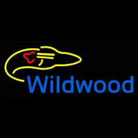 Wildwood Rocket Ship Neon Skilt