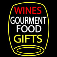 Wines Food Gifts Neon Skilt
