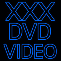 X   Dvd Video Neon Skilt