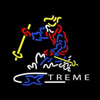 Xtreme Skier Neon Skilt