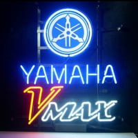 Yamaha V Max Butik Åben Neon Skilt