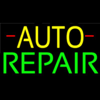 Yellow Auto Green Repair Block Neon Skilt