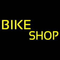 Yellow Bike Shop Neon Skilt