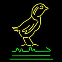 Yellow Bird Logo Neon Skilt