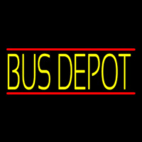 Yellow Bus Depot Neon Skilt