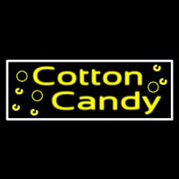 Yellow Cotton Candy Neon Skilt