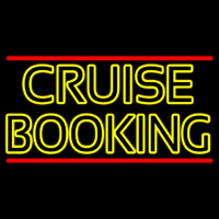 Yellow Cruise Booking Neon Skilt