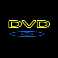 Yellow Dvd 1 Neon Skilt