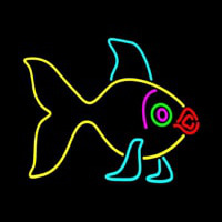 Yellow Fish 1 Neon Skilt