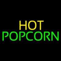 Yellow Hot Green Popcorn Neon Skilt