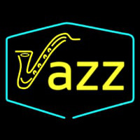 Yellow Jazz Room Neon Skilt