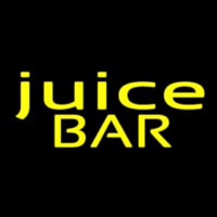 Yellow Juice Bar Neon Skilt
