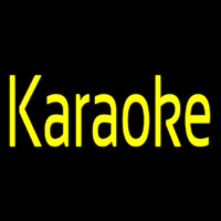 Yellow Karaoke 1 Neon Skilt